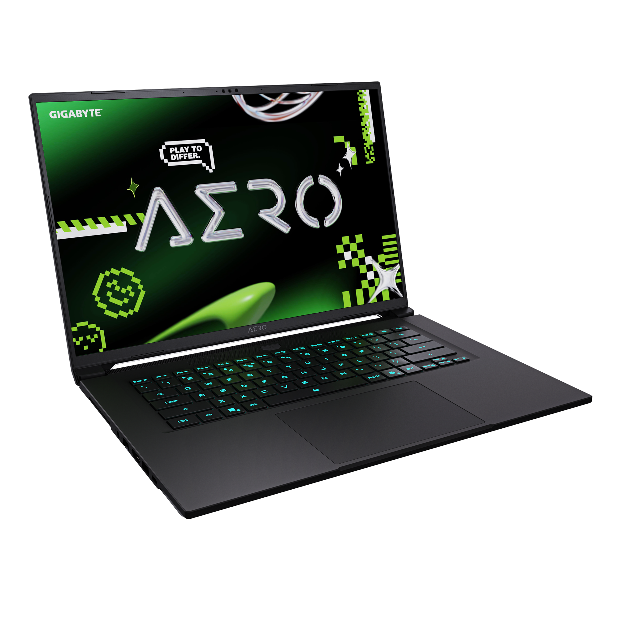 Лаптоп GIGABYTE AERO X16 1VH93EEC94DH - 16" inch IPS 165Hz,  AMD Ryzen Al 7 350, 16GB DDR5, 1TB SSD Gen4, RTX 5060, Win 11 Home - Бял - Image 4