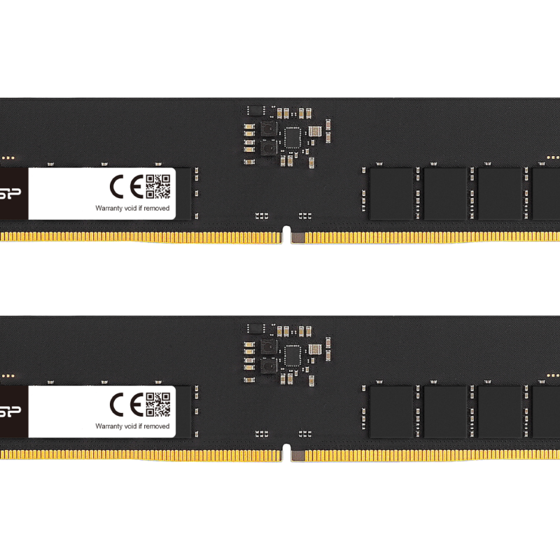 Памет Silicon Power 32GB (2x16GB) DDR5 4800MHz CL40 UDIMM SP032GBLVU480F22