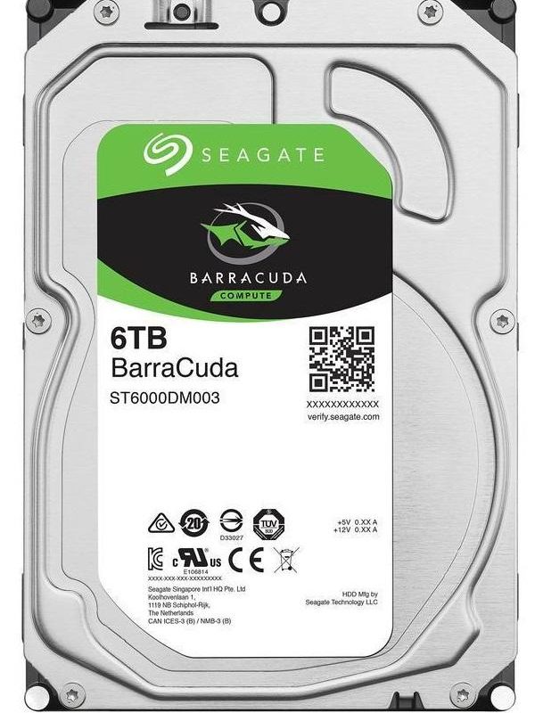 Хард диск SEAGATE BarraCuda, 6TB, 256MB, 5400 rpm, SATA 3, ST6000DM003