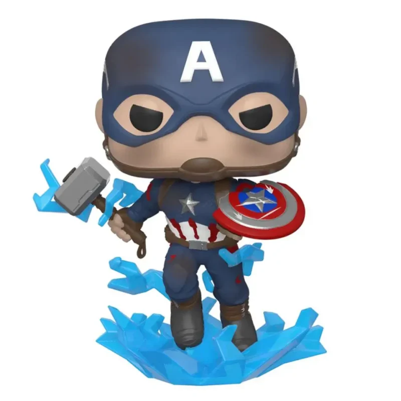 Фигурка Funko Pop! Marvel: Avengers Endgame - Captain America With Broken Shield & Mjolnir #573