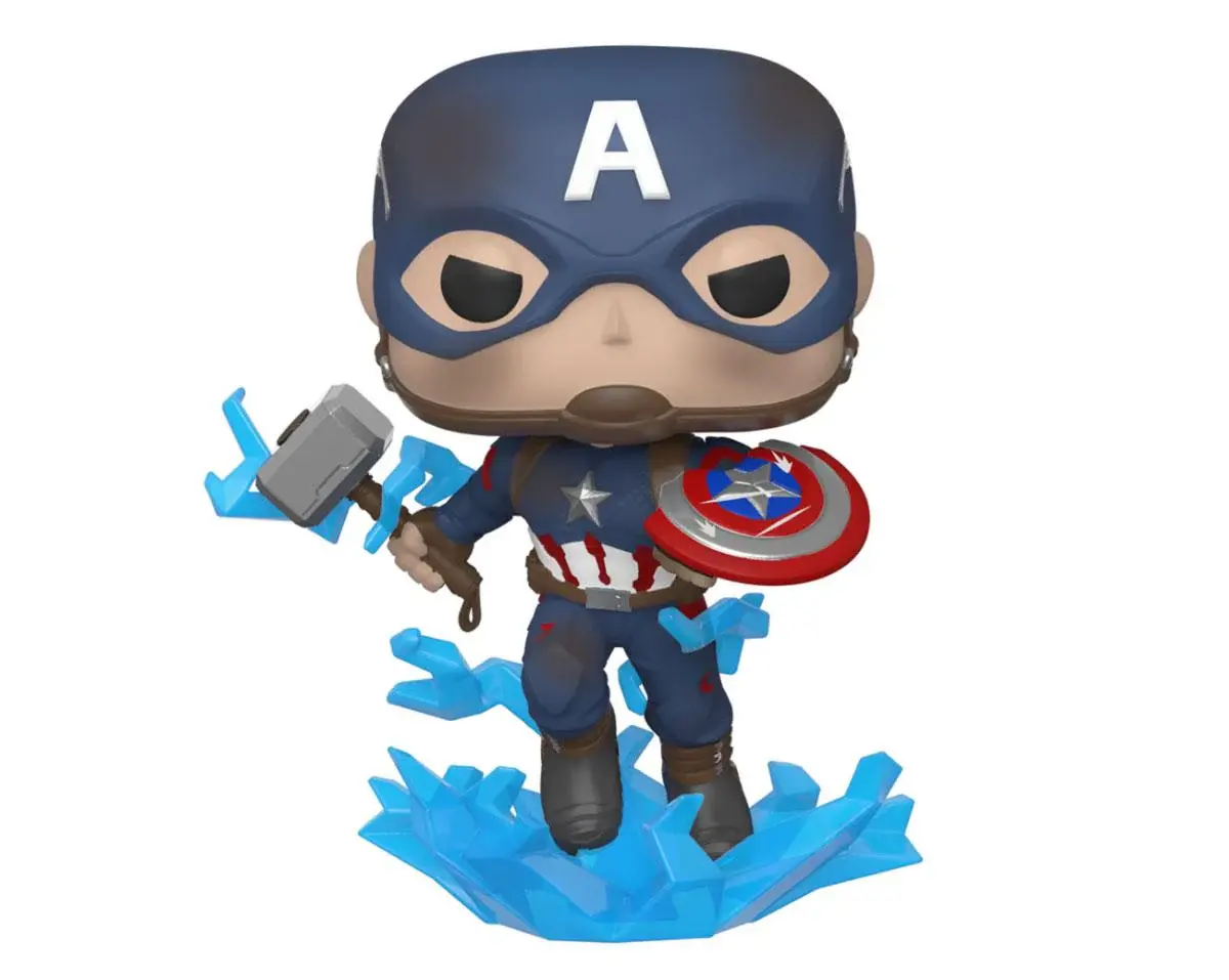 Фигурка Funko Pop! Marvel: Avengers Endgame - Captain America With Broken Shield & Mjolnir #573