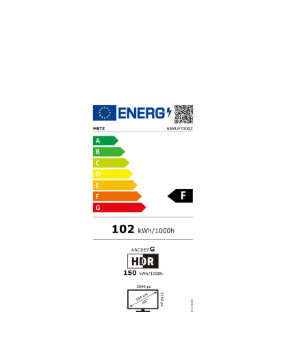 METZ Телевизор 65" UHD LED SMART TV, 4K, Google TV, Frameless - Image 6