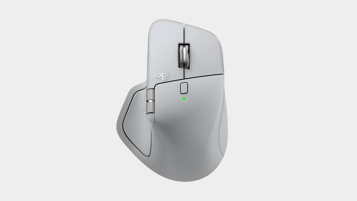 Безжична лазерна мишка LOGITECH MX MASTER 4 Pale Gray - Image 2