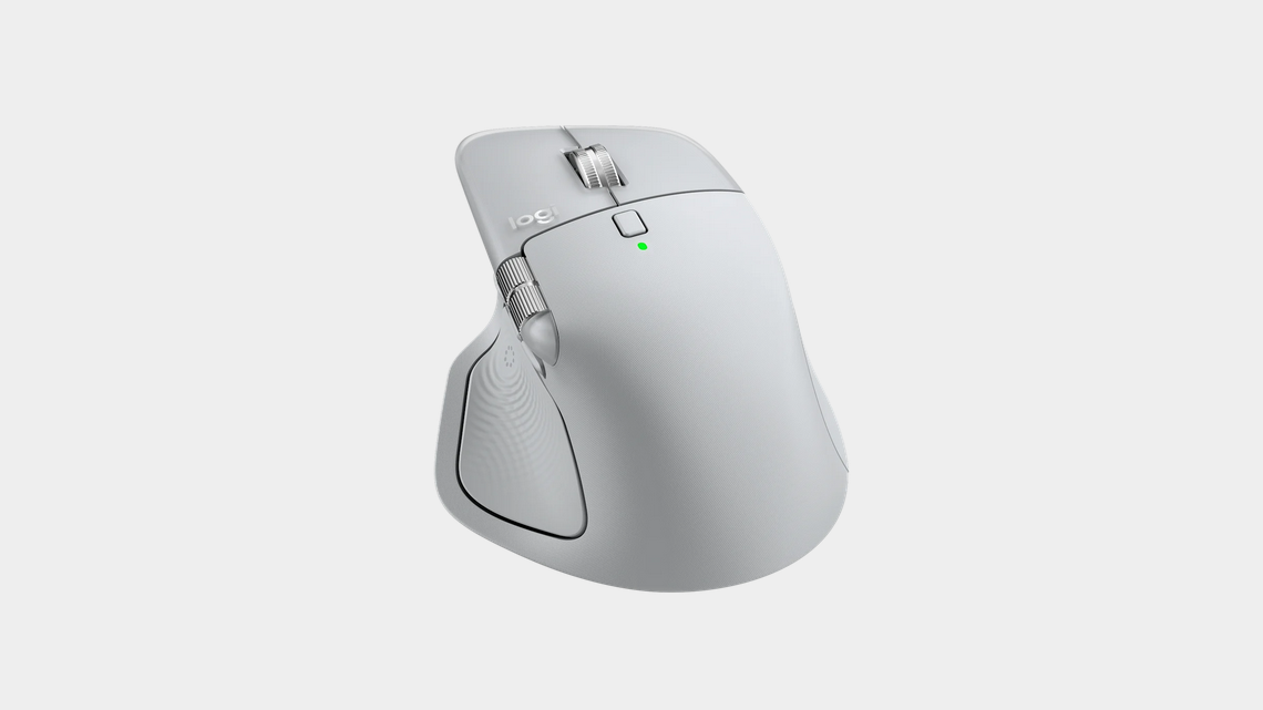 Безжична лазерна мишка LOGITECH MX MASTER 4 Pale Gray - Image 4