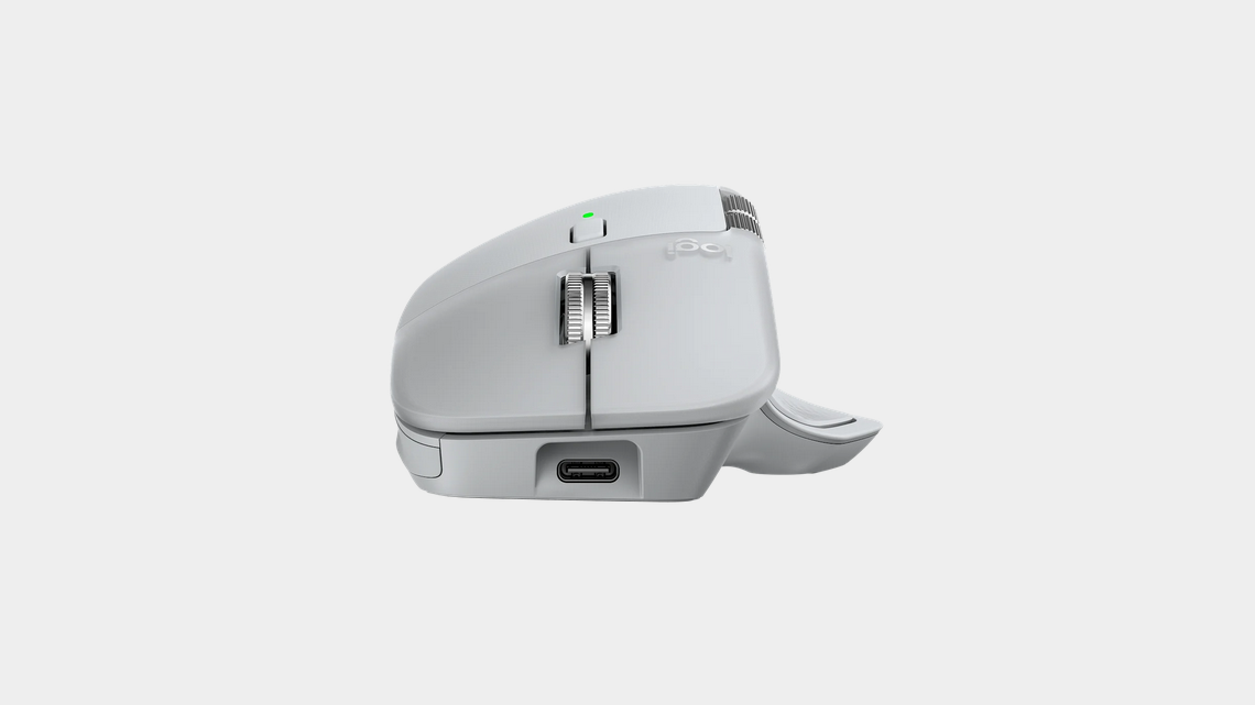 Безжична лазерна мишка LOGITECH MX MASTER 4 Pale Gray - Image 5