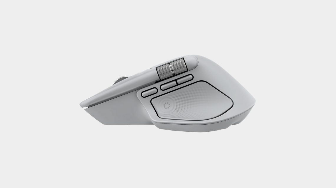 Безжична лазерна мишка LOGITECH MX MASTER 4 Pale Gray - Image 6