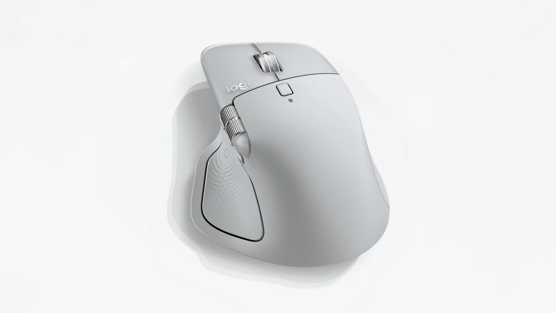 Безжична лазерна мишка LOGITECH MX MASTER 4 Pale Gray - Image 9