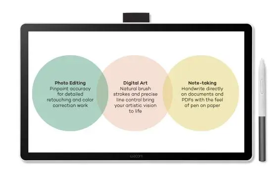 WACOM Графичен дисплей таблет One pen display 14.0" - Image 4