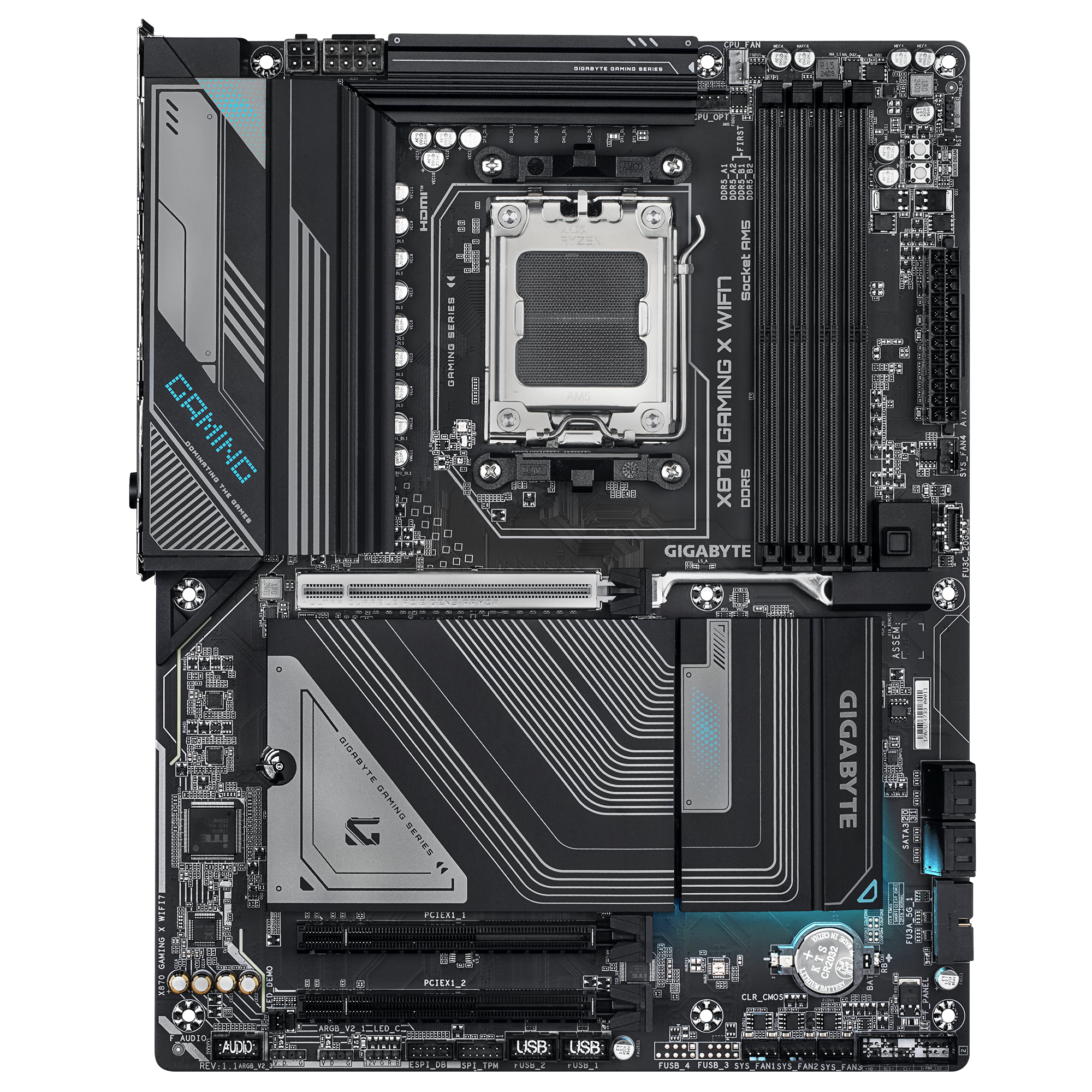Дънна платка GIGABYTE X870 GAMING WIFI 7, Socket AM5