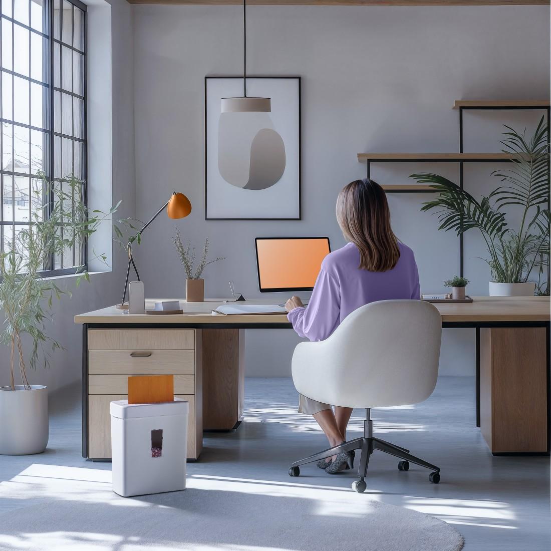 HAMA Шредер „Prime M50CD-B“, ниво на сигурност P5 T2 E2 O1, бял - Image 3