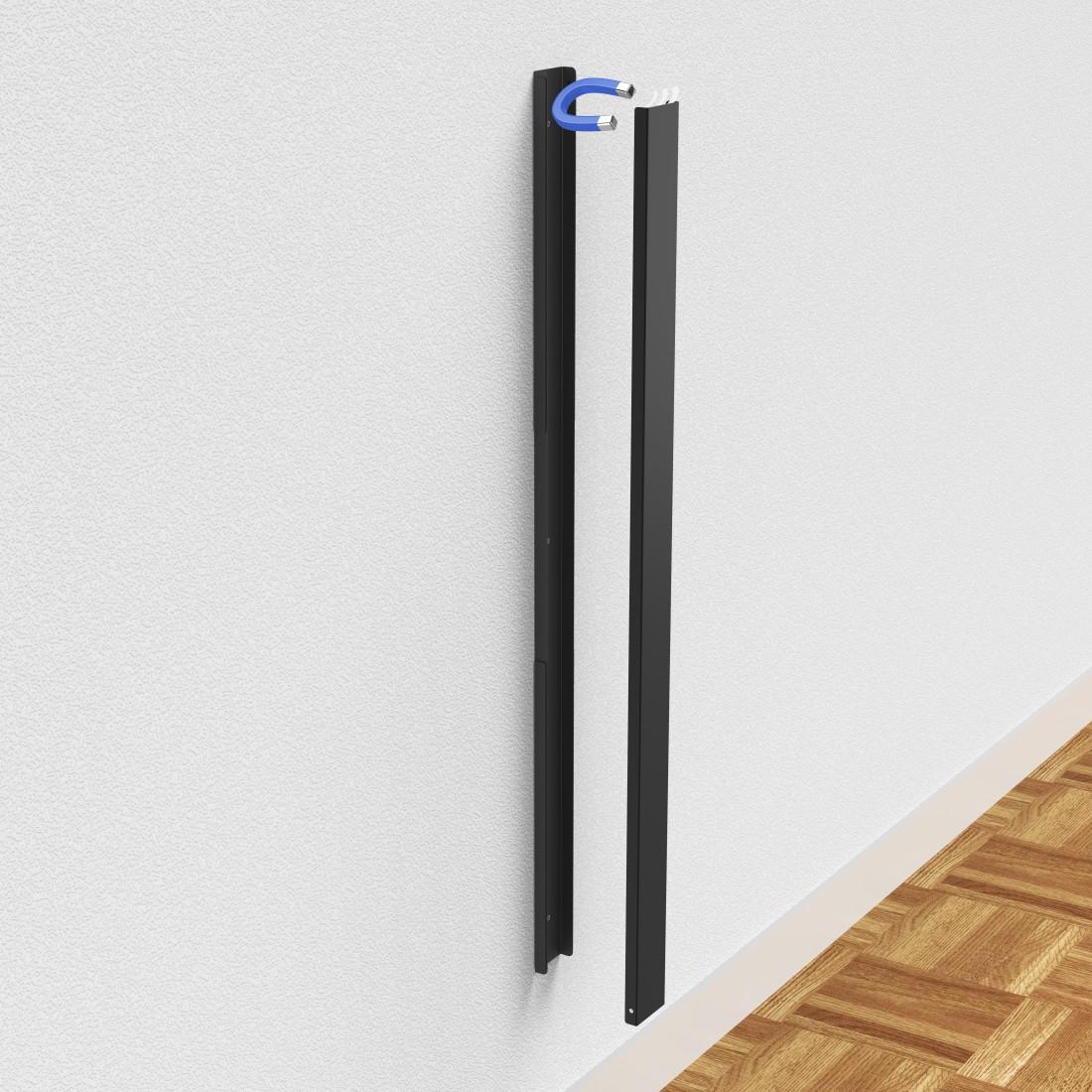 HAMA Магнитен кабелен канал , 90 см, за стенен монтаж, черен - Image 3