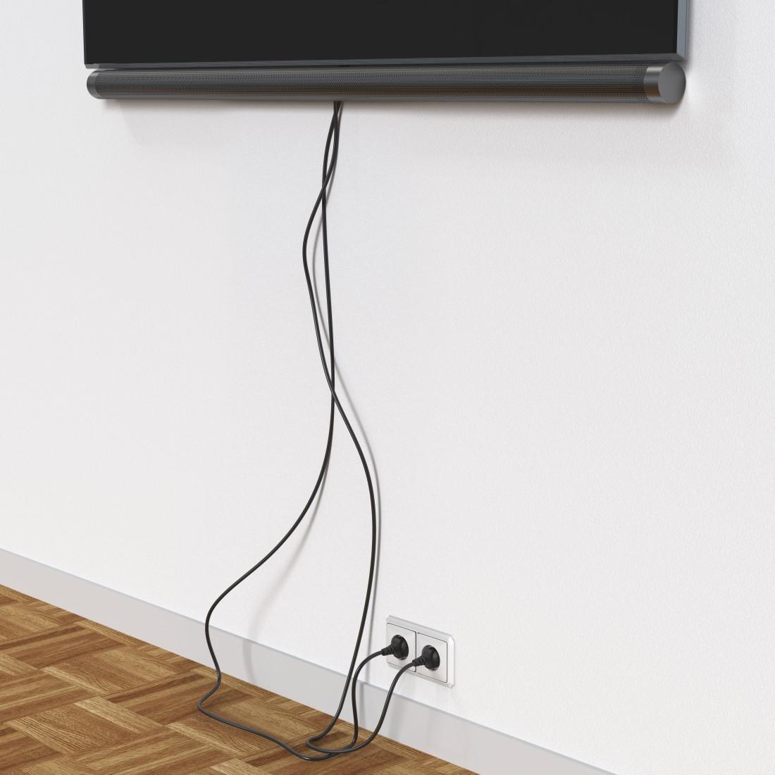 HAMA Магнитен кабелен канал , 90 см, за стенен монтаж, черен - Image 5