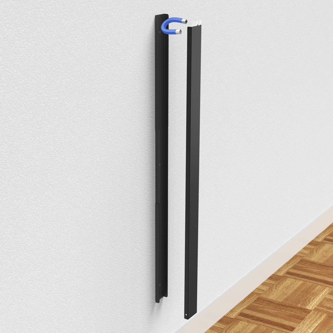 HAMA Магнитен кабелен канал , 90 см, за стенен монтаж, черен - Image 8