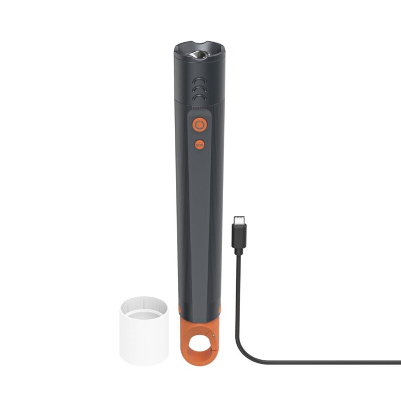 HAMA LED Фенер FLX1200-C, презареждащ се, удароустойчив, алуминиев, 4 режима + SOS