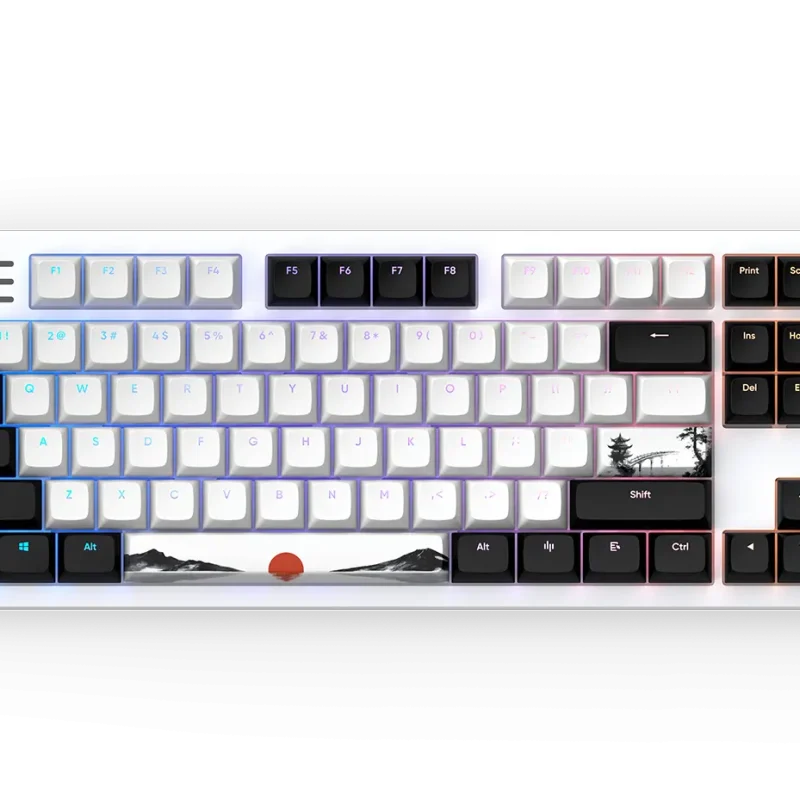 Геймърскa механична клавиатура Dark Project 87 Fuji V2 RGB TKL - G3MS Sapphire Switches, ABS