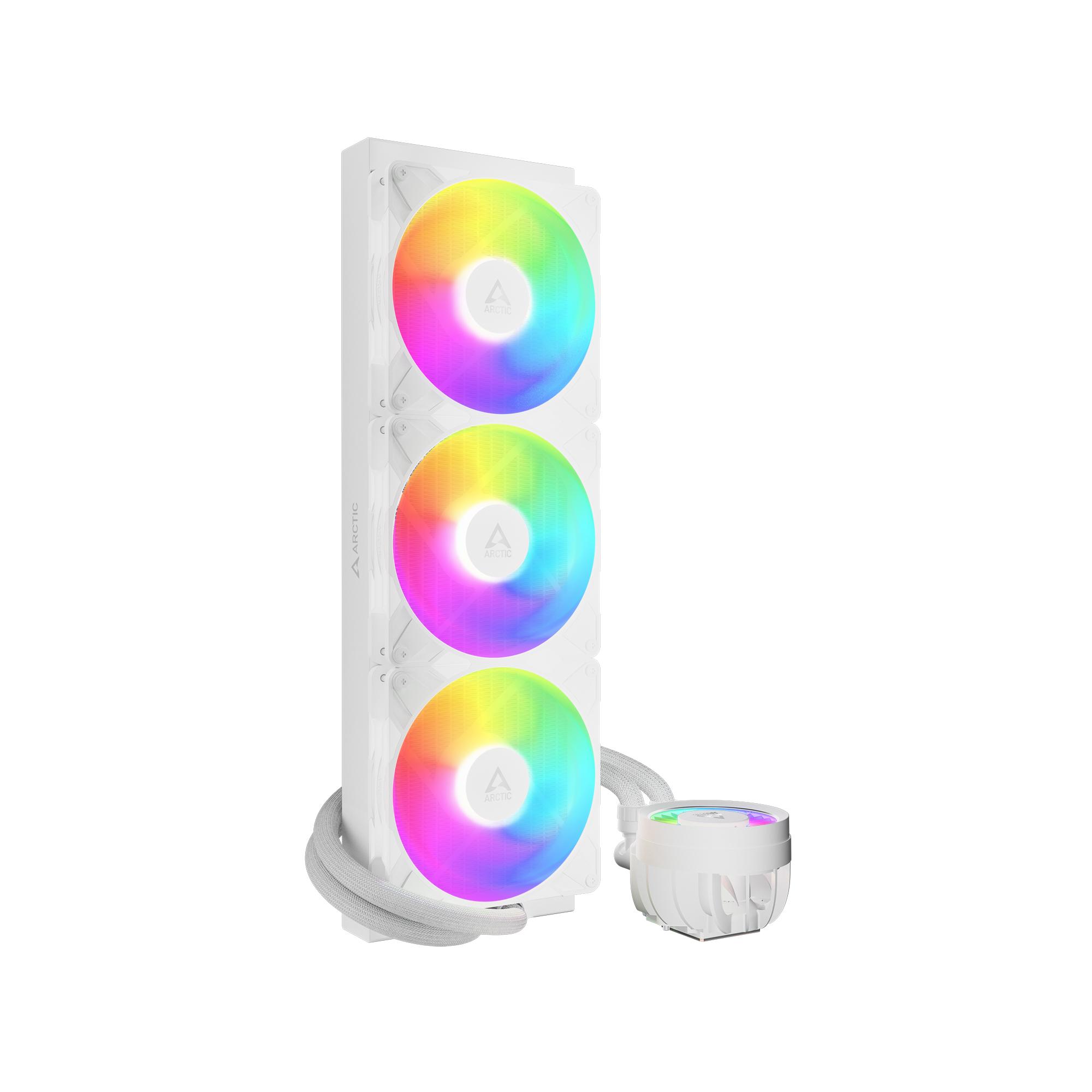 Охладител за процесор Arctic Liquid Freezer III Pro 420 A-RGB - White - Image 2