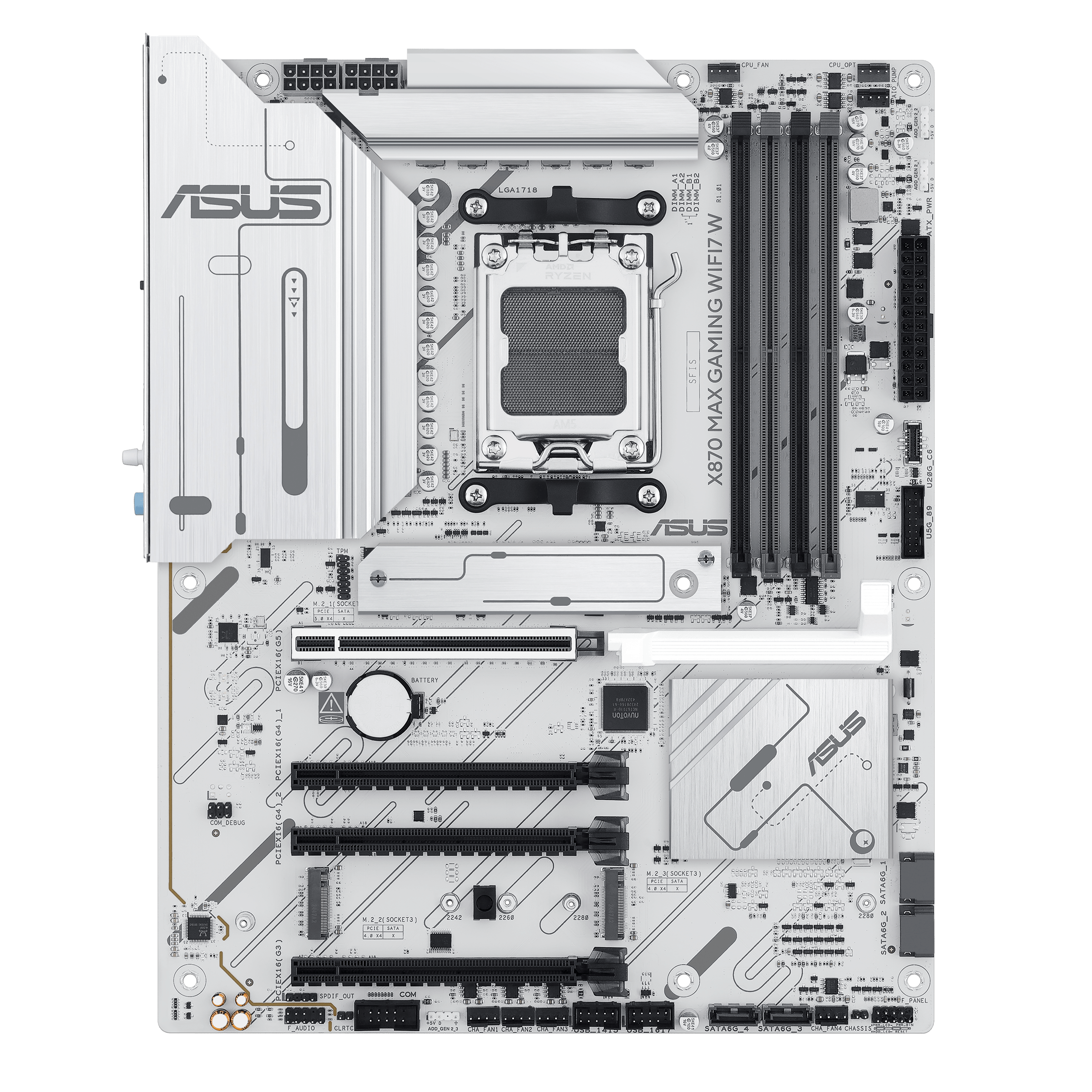 Дънна платка ASUS X870 MAX GAMING WHITE WiFi7 AM5 DDR5