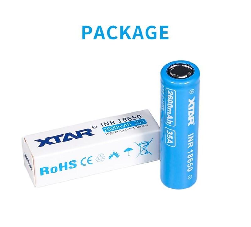 Акумулаторна батерия XTAR  18650  2600mAh, Li-ion