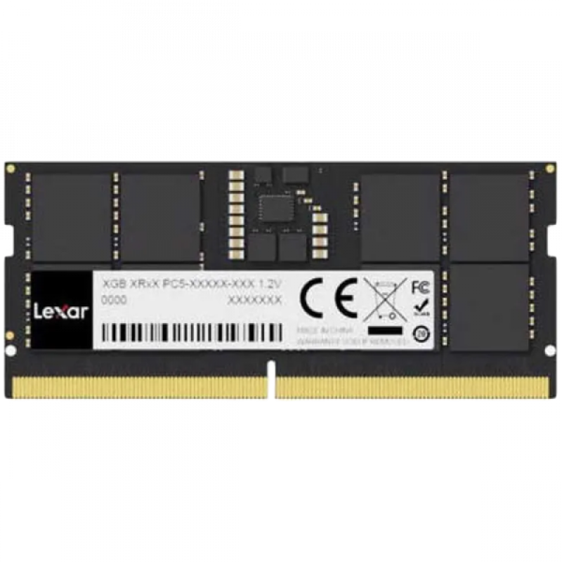 Lexar DDR5 16GB 262 PIN So-DIMM 5600Mbps, CL46, 1.1V- BLISTER Package