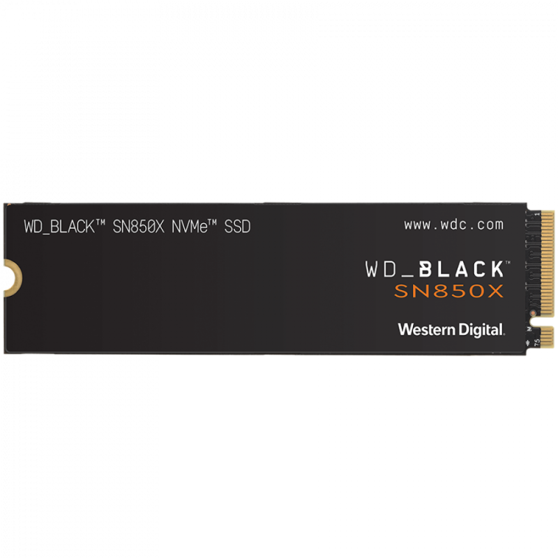 SSD POWERED BY SANDISK WD Black SN850X 1TB M.2 2280 PCIe Gen4 x4 NVMe, Read/Write: 7300/6300 MBps, IOPS 800K/1100K, TBW: 600