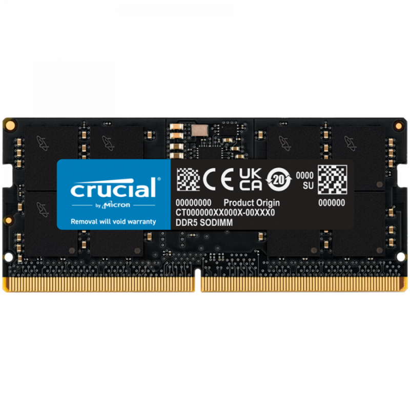 Crucial 32GB DDR5-5600 SODIMM CL46 (16Gbit) Tray