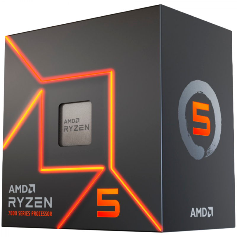 AMD CPU Desktop Ryzen 5 6C/12T 7400 (4.3GHz,22MB,65W,AM5) MPK, with Radeon Graphics and Wraith Stealth Cooler