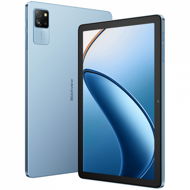 Blackview TAB60 WiFi6 10.1-inch HD+IPS 800x1280 60Hz 4GB/128GB A523 Octa-core 1.8GHz Camera Front 5MP Rear 8MP 5100mAh NO Charger Android 15 Sunny Sky Blue
