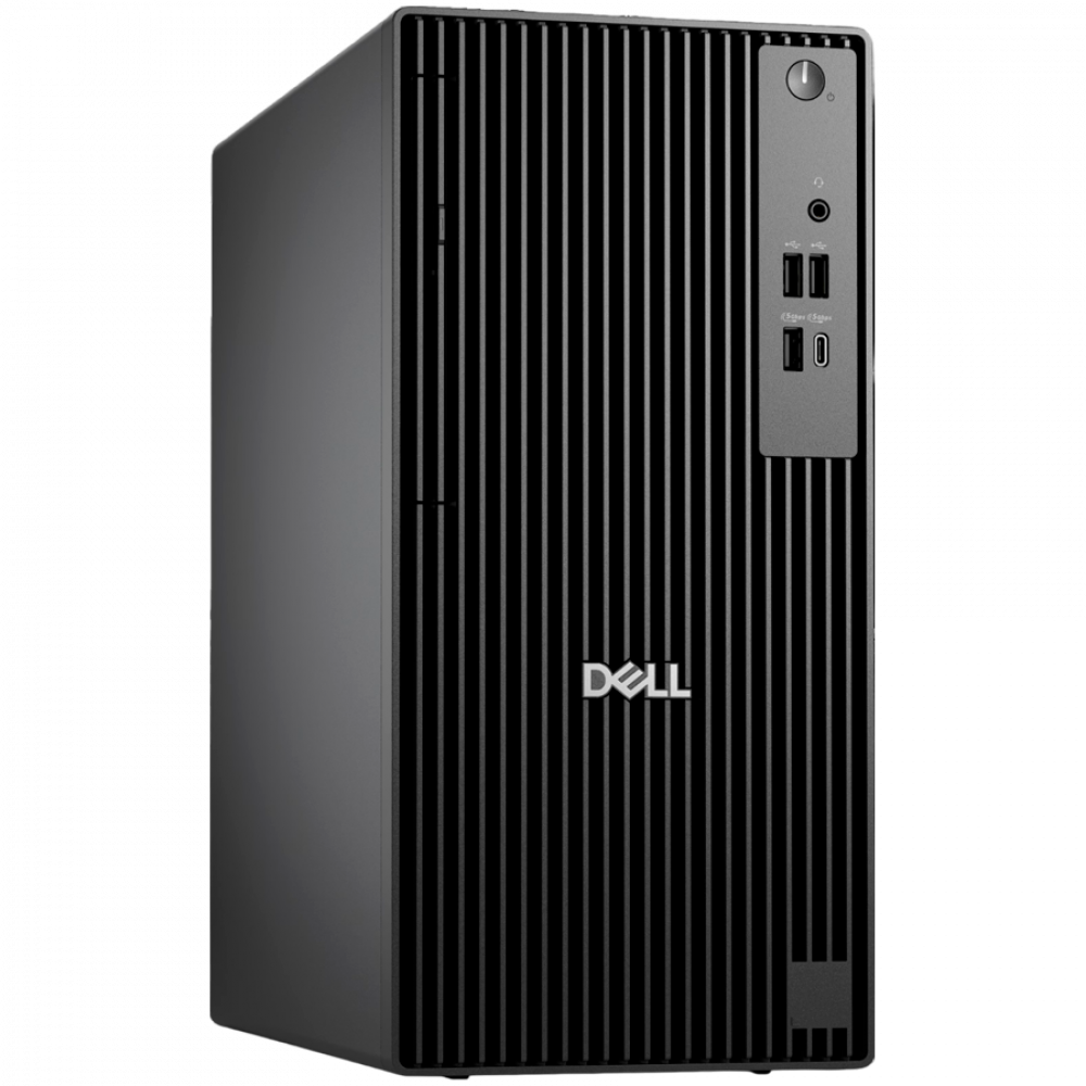 Dell Pro Tower (QCT1255), AMD Ryzen 7 Pro 8700G(8C, 16 TOPS NPU, up to 5.1GHz), 16GB (2x8GB) DDR5, 512GB M.2 SSD, Integrated Graphics, 8xDVD+/-RW, BG KBD, Mouse, Ubuntu, 3Y ProSupport