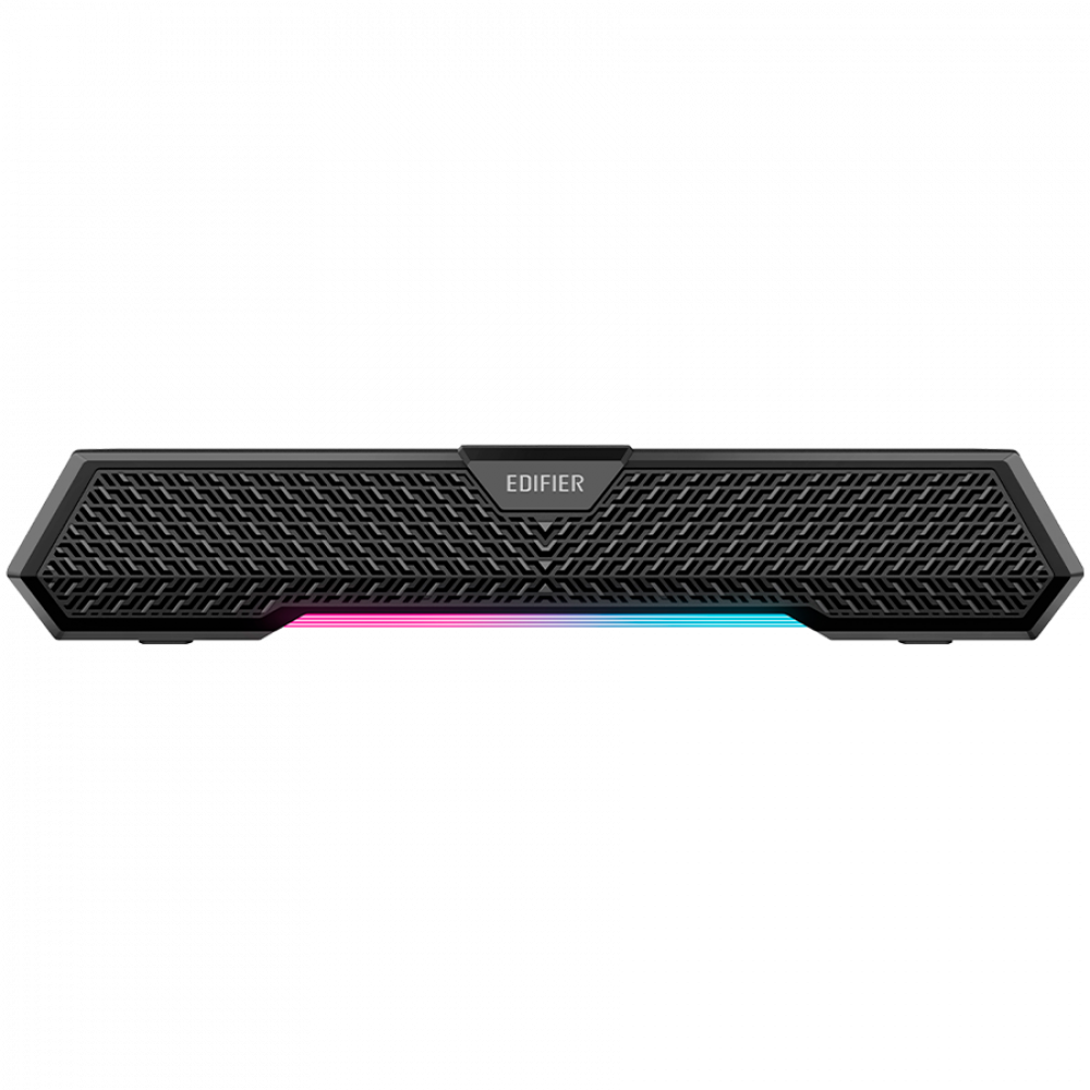 Edifier MG250 2.0 Desktop Soundbar, Bluetooth V5.3, USB-A soundcard input, 2-inch full-range drivers 5W (RMS) output, RGB light strip with companion app control, Built-in MEMS microphone with noise-cancellation, One-touch touch-panel control, Black