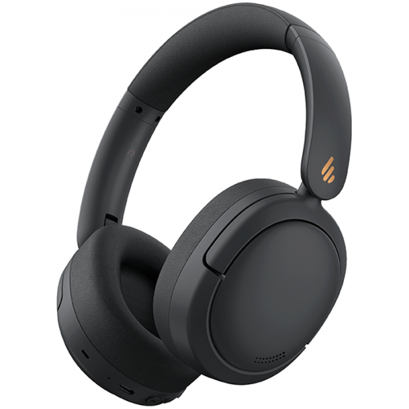 Edifier W800BT Pro Wireless Over-Ear Headphones, ANC, 40mm Dynamic Titanium-Coated Drivers, BT V5.4, Multipoint Connection, AI Call Noise Reduction, Up To 45H Battery, USB-C, Black
