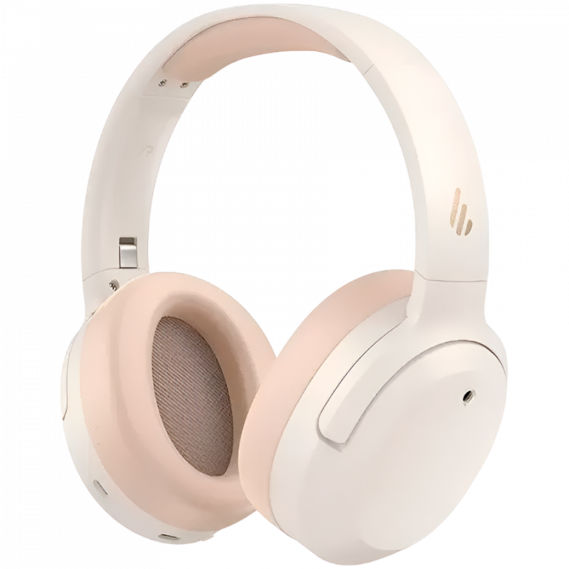 Edifier W820NB Plus v2025 Wireless Over-Ear Headphones, 40mm Dynamic Titanium-Coated Drivers, BT V6.1, ANC, Hi-Res Audio Certification, Up To 88H Battery, USB-C, Ivory