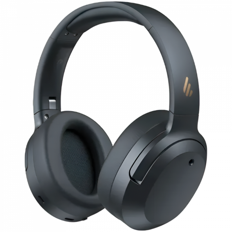Edifier W820NB Plus v2025Wireless Over-Ear Headphones, 40mm Dynamic Titanium-Coated Drivers, BT V6.1, ANC, Hi-Res Audio Certification, Up To 88H Battery, USB-C, Dark Gray