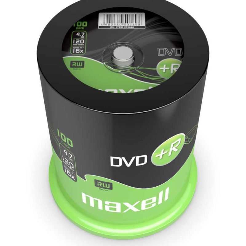 DVD+R MAXELL, 4,7 GB, 16x, 100 бр. CAKE BOX