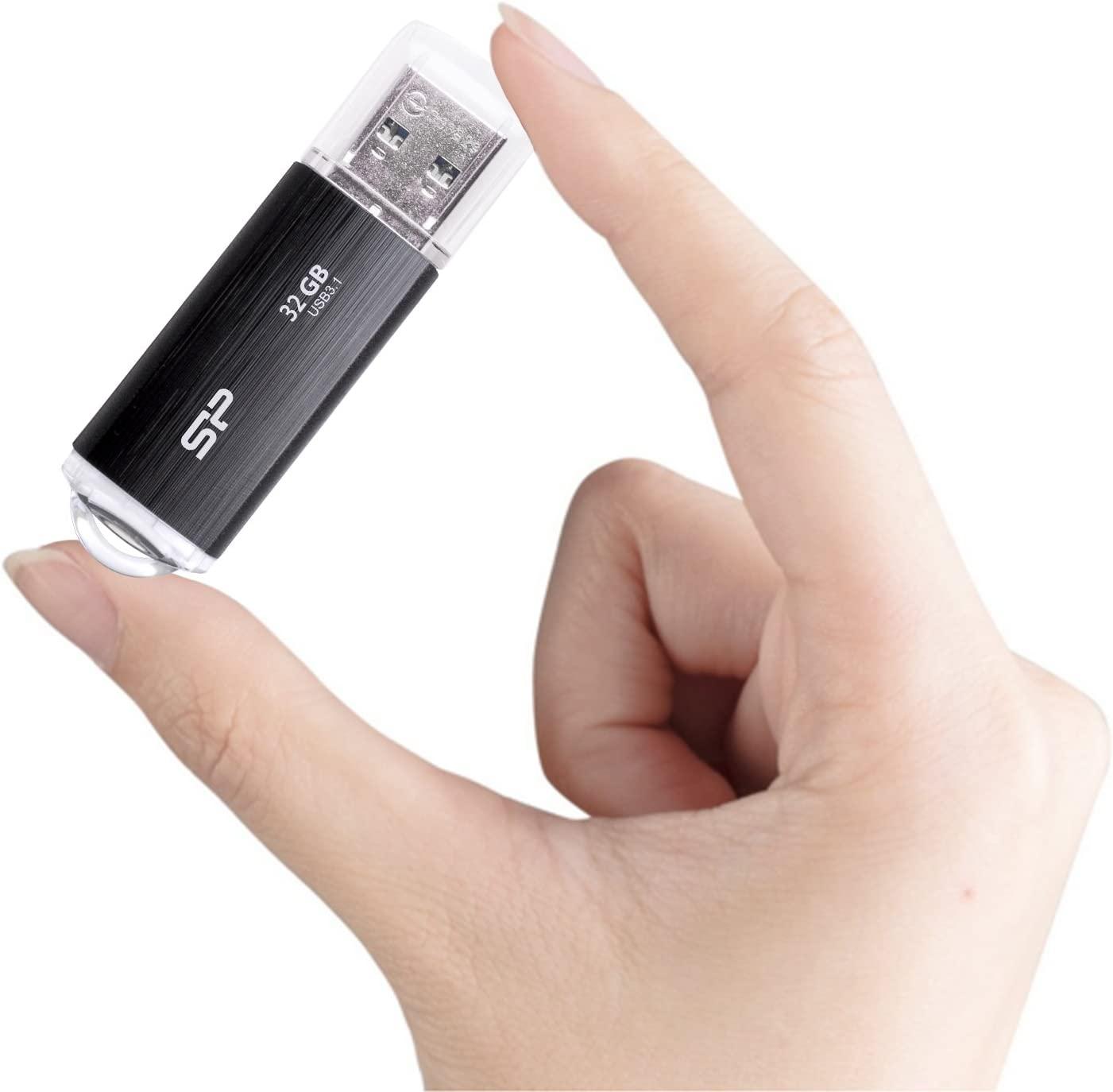 USB памет SILICON POWER Blaze B02, 32GB, USB 3.2 Gen 1, Черен - Image 3