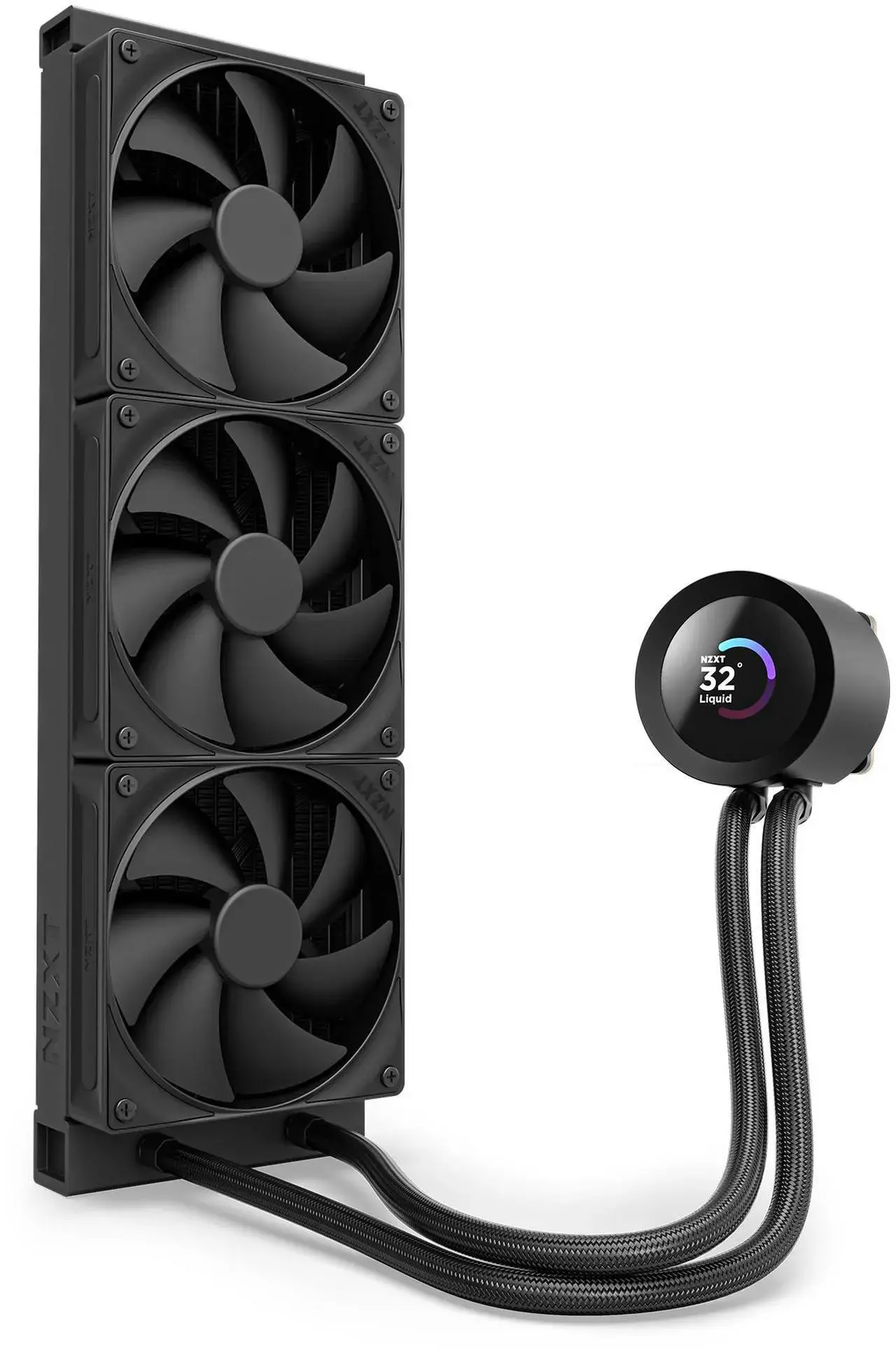 Охладител за процесор NZXT Kraken Plus 360 LCD Display - Black - Image 3