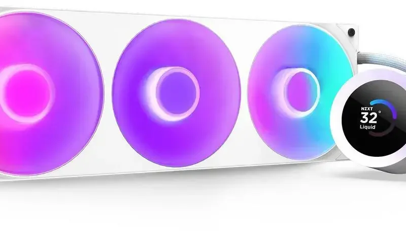 Охладител за процесор NZXT Kraken Plus 360 RGB LCD Display - White