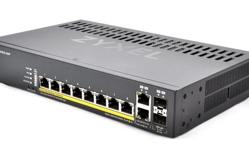 Суич 8-портов ZyXEL GS1920-8HPV2, Gigabit, управляем, PoE