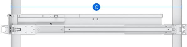 Комплект за релси за стелаж Synology RKS-02, 61 cm, Сив - Image 3