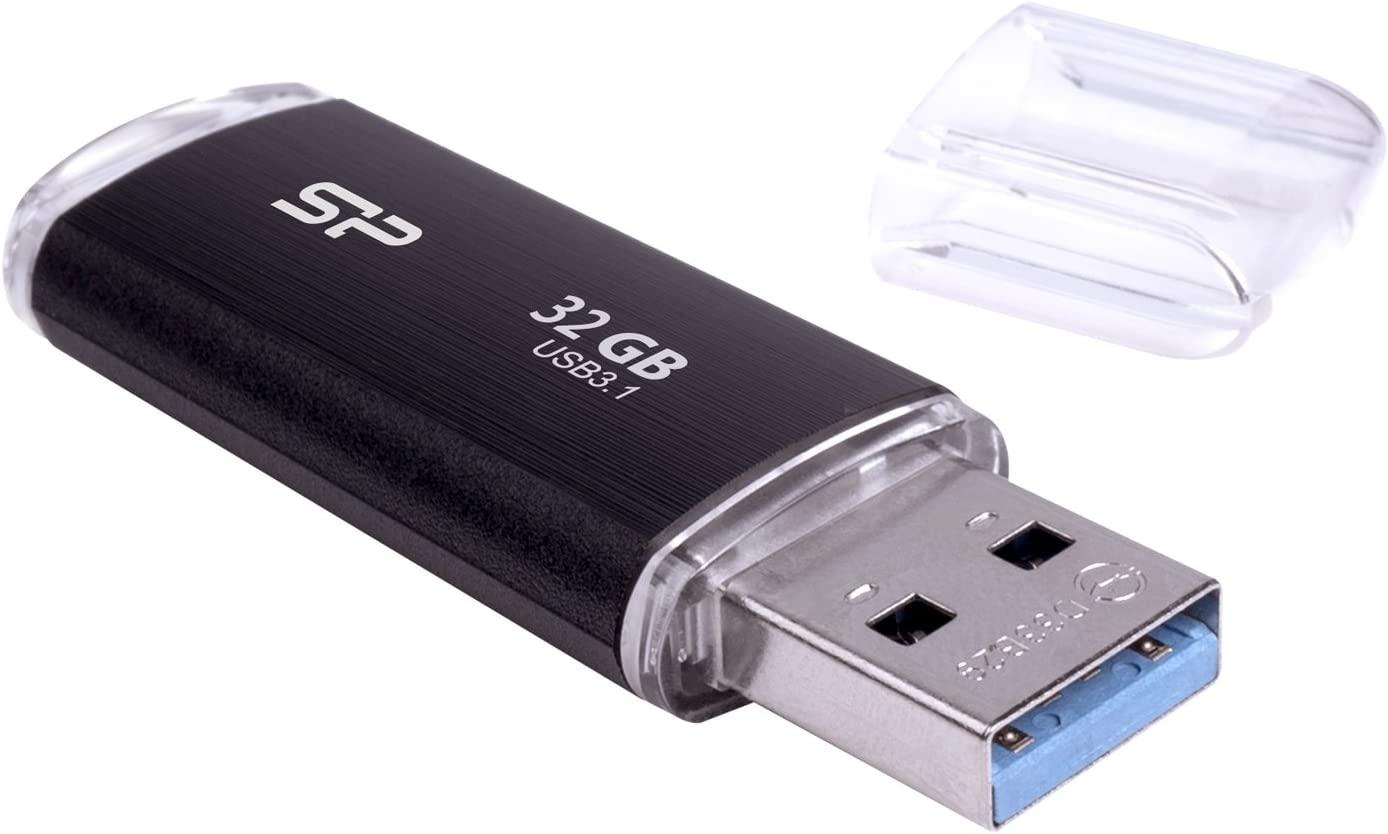 USB памет SILICON POWER Blaze B02, 32GB, USB 3.2 Gen 1, Черен - Image 2