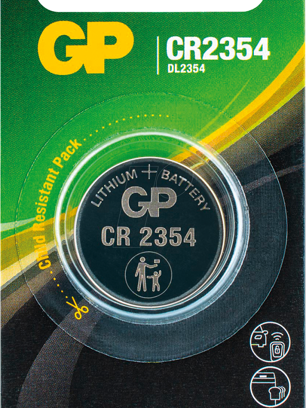 Литиева бутонна батерия GP  CR-2354 3V  1 бр. в блистер /цена за 1 бр./