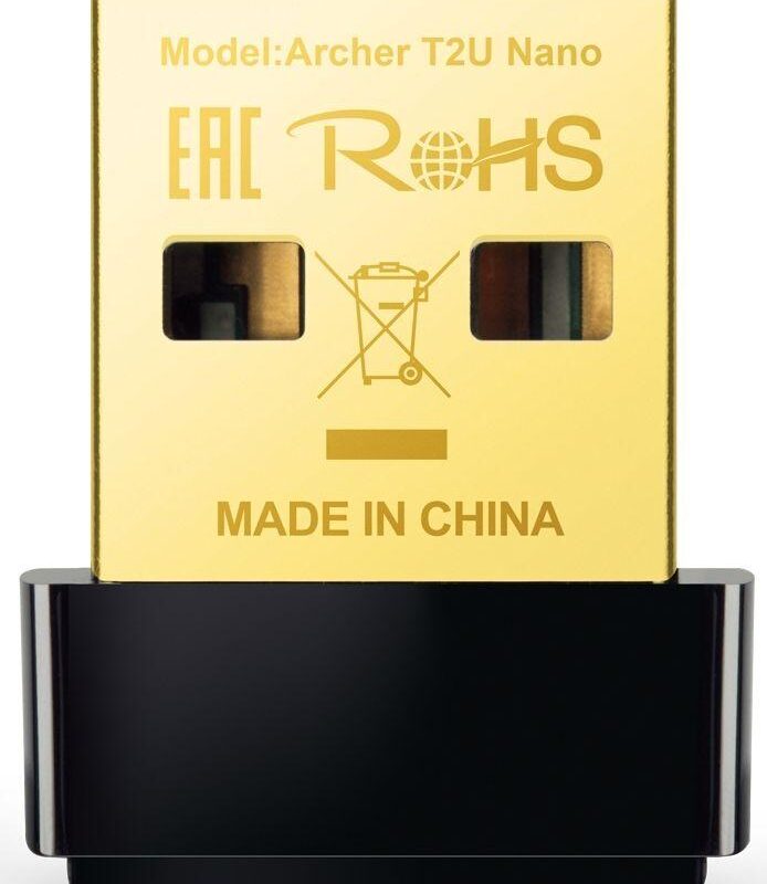 Безжичен адаптер TP-LINK Archer T2U Nano, Dual band, USB