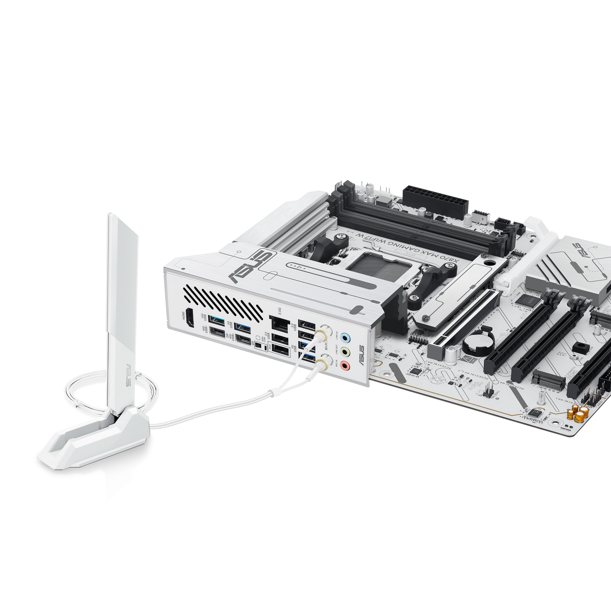 Дънна платка ASUS X870 MAX GAMING WHITE WiFi7 AM5 DDR5 - Image 5