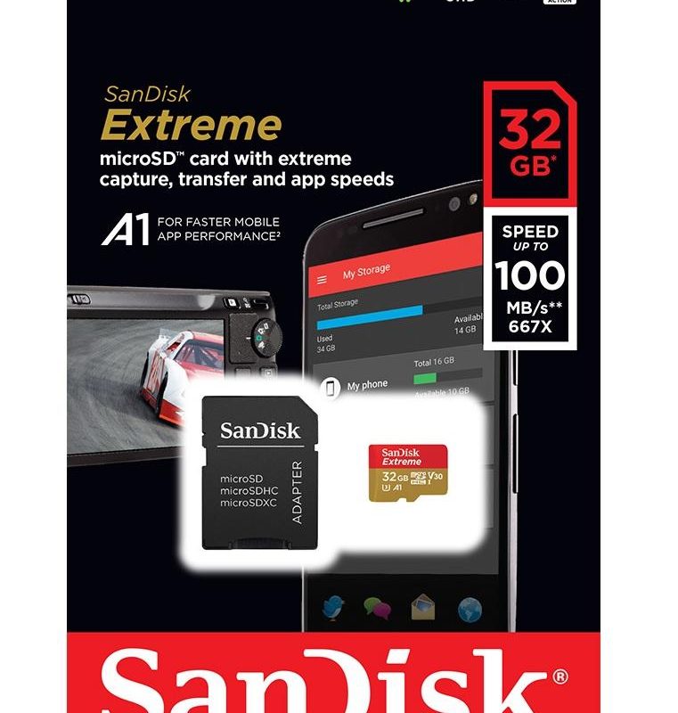 Карта памет Sandisk Extreme® microSDHC Card, 32GB
