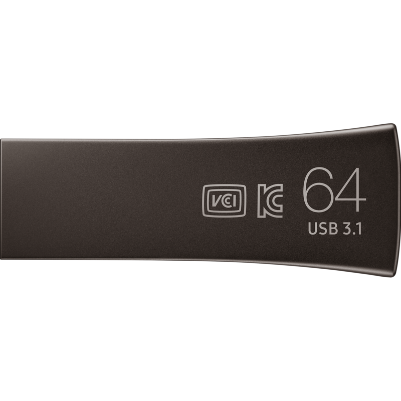 USB памет Samsung BAR Plus, 64GB, USB-A, Titanium Gray