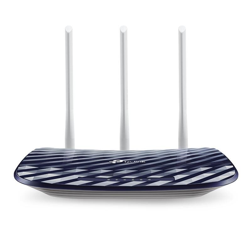 Безжичен рутер TP-Link Archer C20 AC750, 2.4/5 GHz, 300 - 433 Mbps, 10/100