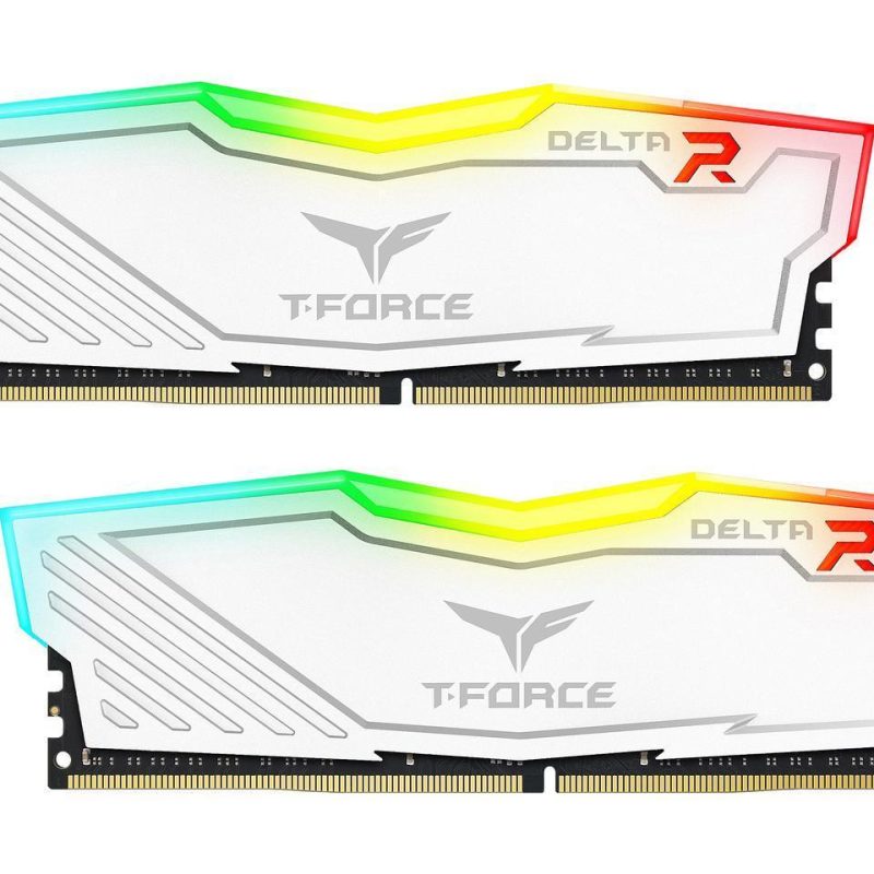 Памет Team Group T-Force Delta RGB White DDR4 16GB (2x8GB) 3200MHz 1.35V