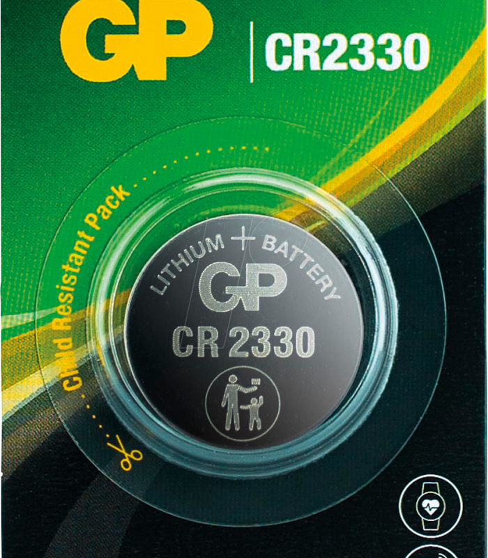 Литиева бутонна батерия GP  CR-2330 3V  1 бр. в блистер /цена за 1 бр./