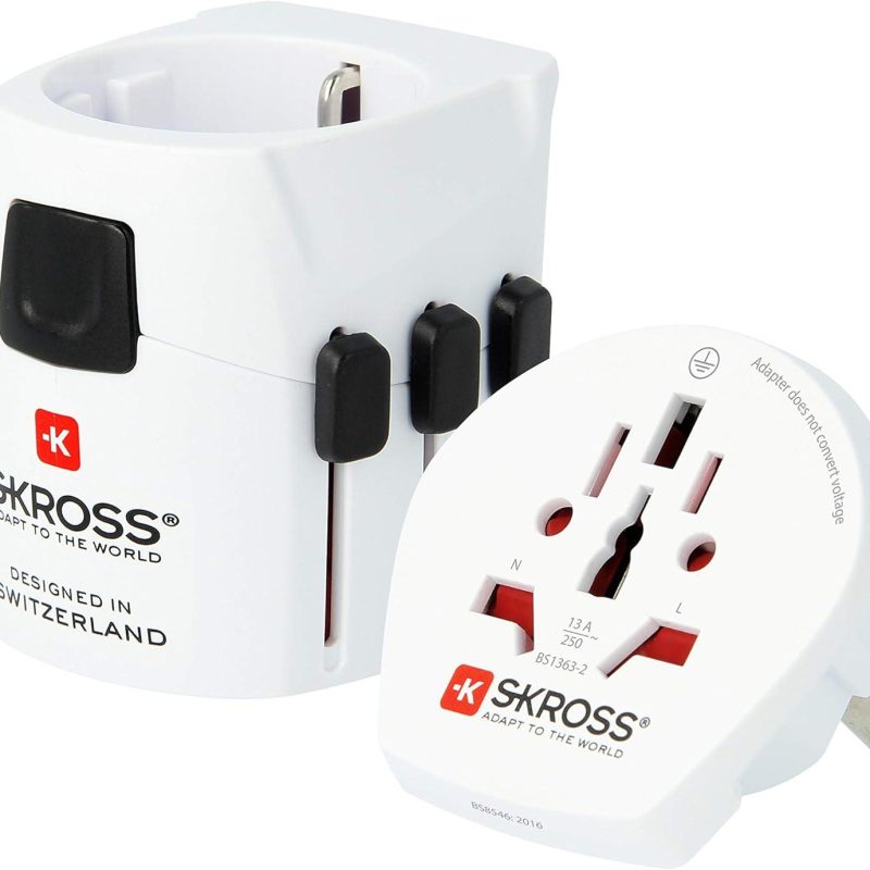 Адаптер SKROSS PRO Light 1.103165, World, Бял