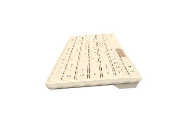 A4tech FBK26C AS Cafe Latte Fstyler безжичнa мини тиха клавиатура, Multi-mode, кирилизирана - Image 4