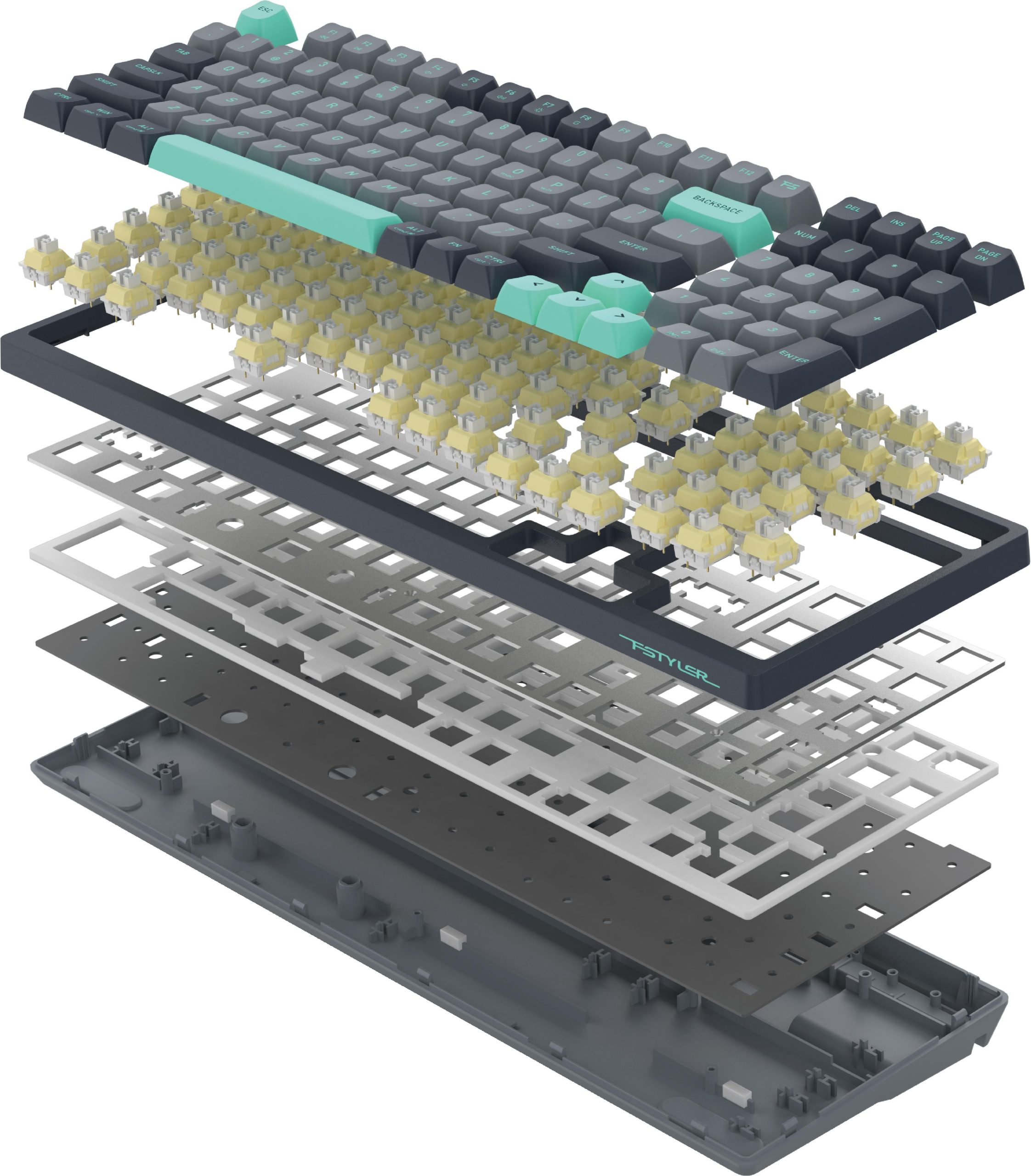 A4tech Fstyler FGS300 Panda Rock Механична TKLкирилизирана - Image 3